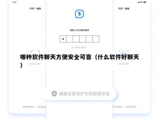 哪种软件聊天方便安全可靠（什么软件好聊天）