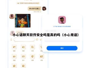 小心语聊天软件安全吗是真的吗（小心用语）