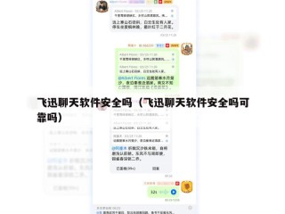 飞迅聊天软件安全吗（飞迅聊天软件安全吗可靠吗）