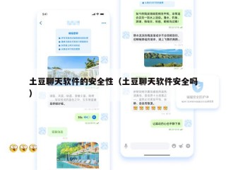 土豆聊天软件的安全性（土豆聊天软件安全吗）