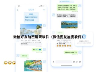 微信好友加密聊天软件（微信密友加密软件）