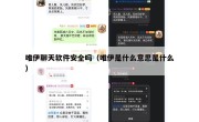 唯伊聊天软件安全吗（唯伊是什么意思是什么）