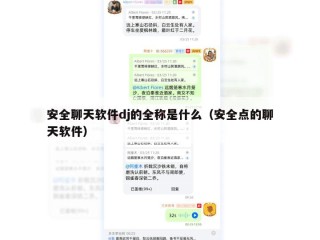 安全聊天软件dj的全称是什么（安全点的聊天软件）