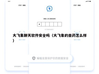 大飞象聊天软件安全吗（大飞象的兽药怎么样）