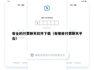 安全的付费聊天软件下载（有哪些付费聊天平台）