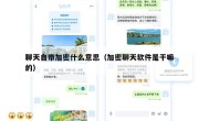 聊天自带加密什么意思（加密聊天软件是干嘛的）