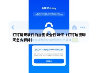 钉钉聊天软件的加密安全性如何（钉钉加密聊天怎么解除）