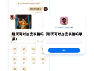 聊天可以加密表情吗（聊天可以加密表情吗苹果）