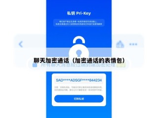 聊天加密通话（加密通话的表情包）