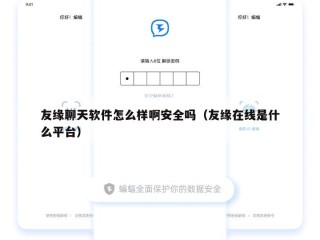 友缘聊天软件怎么样啊安全吗（友缘在线是什么平台）