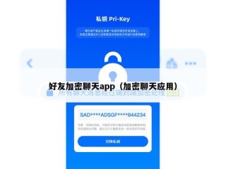 好友加密聊天app（加密聊天应用）