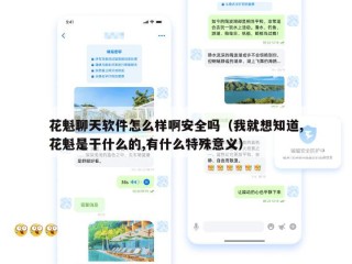 花魁聊天软件怎么样啊安全吗（我就想知道,花魁是干什么的,有什么特殊意义）