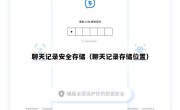 聊天记录安全存储（聊天记录存储位置）