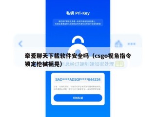 牵爱聊天下载软件安全吗（csgo视角指令锁定枪械摇晃）