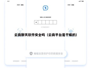 云商聊天软件安全吗（云商平台是干嘛的）
