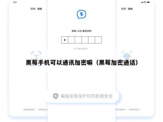 黑莓手机可以通讯加密嘛（黑莓加密通话）
