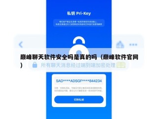 巅峰聊天软件安全吗是真的吗（巅峰软件官网）