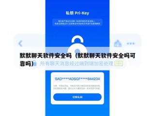 默默聊天软件安全吗（默默聊天软件安全吗可靠吗）