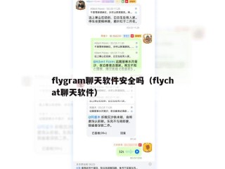 flygram聊天软件安全吗（flychat聊天软件）