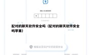 配对的聊天软件安全吗（配对的聊天软件安全吗苹果）