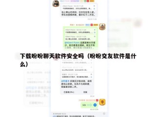 下载盼盼聊天软件安全吗（盼盼交友软件是什么）