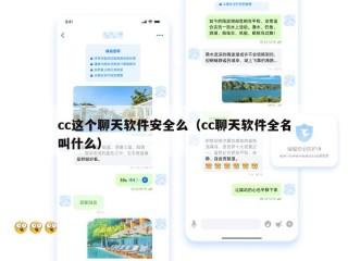 cc这个聊天软件安全么（cc聊天软件全名叫什么）