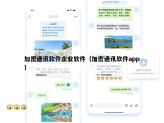 加密通讯软件企业软件（加密通讯软件app）