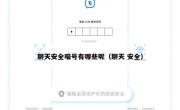 聊天安全暗号有哪些呢（聊天 安全）