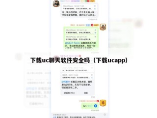 下载uc聊天软件安全吗（下载ucapp）