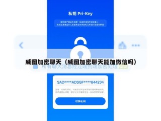 威图加密聊天（威图加密聊天能加微信吗）