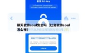 聊天软件soul安全吗（社交软件soul怎么样）
