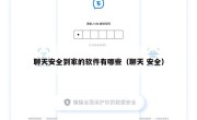 聊天安全到家的软件有哪些（聊天 安全）