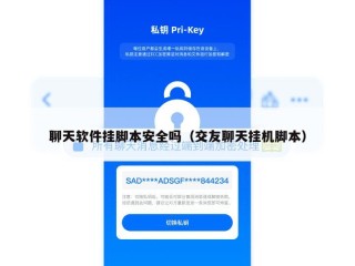 聊天软件挂脚本安全吗（交友聊天挂机脚本）