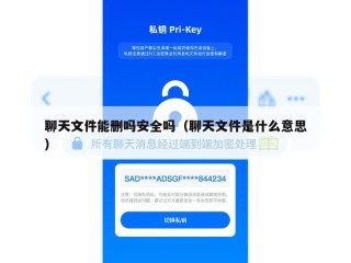 聊天文件能删吗安全吗（聊天文件是什么意思）