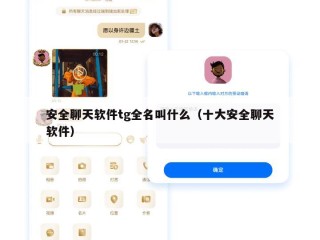 安全聊天软件tg全名叫什么（十大安全聊天软件）