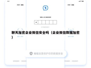 聊天加密企业微信安全吗（企业微信数据加密）