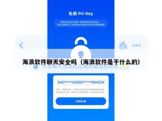海浪软件聊天安全吗（海浪软件是干什么的）
