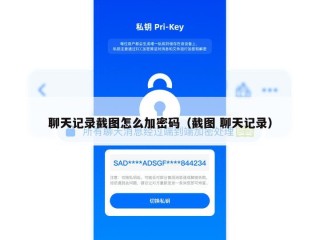 聊天记录截图怎么加密码（截图 聊天记录）