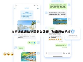 加密通讯违法犯罪怎么处理（加密通信手机）