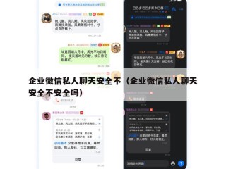 企业微信私人聊天安全不（企业微信私人聊天安全不安全吗）