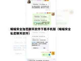 蝙蝠安全加密聊天软件下载手机版（蝙蝠安全私密聊天软件）