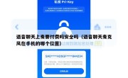 语音聊天上麦要付费吗安全吗（语音聊天麦克风在手机的哪个位置）