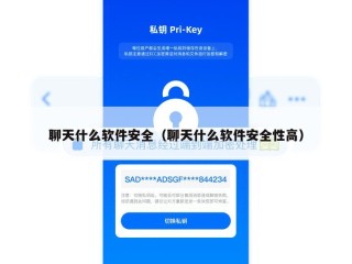 聊天什么软件安全（聊天什么软件安全性高）