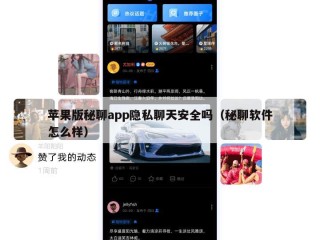 苹果版秘聊app隐私聊天安全吗（秘聊软件怎么样）