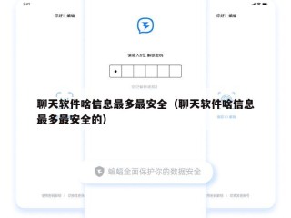 聊天软件啥信息最多最安全（聊天软件啥信息最多最安全的）