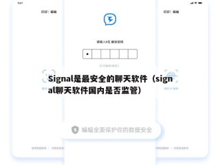 Signal是最安全的聊天软件（signal聊天软件国内是否监管）