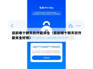 目前哪个聊天软件最安全（目前哪个聊天软件最安全好用）