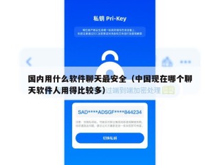 国内用什么软件聊天最安全（中国现在哪个聊天软件人用得比较多）