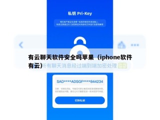 有云聊天软件安全吗苹果（iphone软件有云）