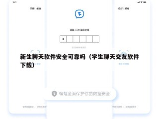 新生聊天软件安全可靠吗（学生聊天交友软件下载）